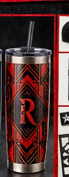 Personalized monogram tumbler